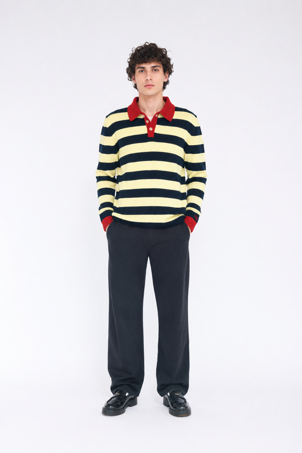 Polo Rayas tricolor  Hombre
