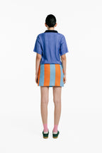 Camiseta asteriscos azul Mujer