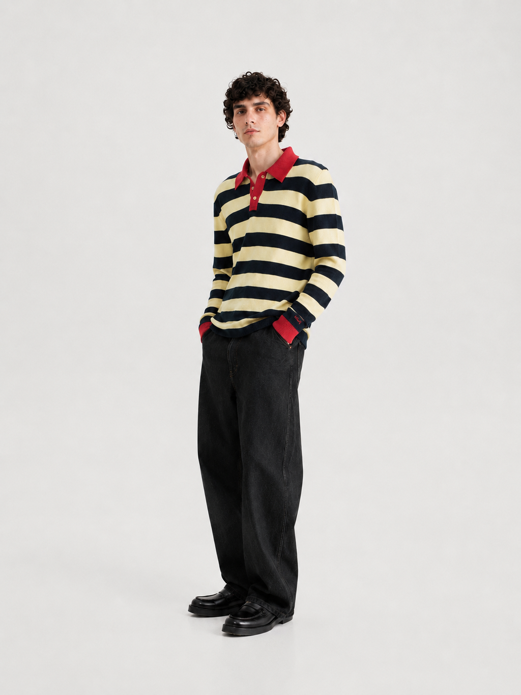 Polo Rayas tricolor  Hombre