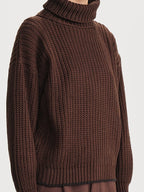 Saco Cuello Tortuga Inglés Marrón/Negro Hombre