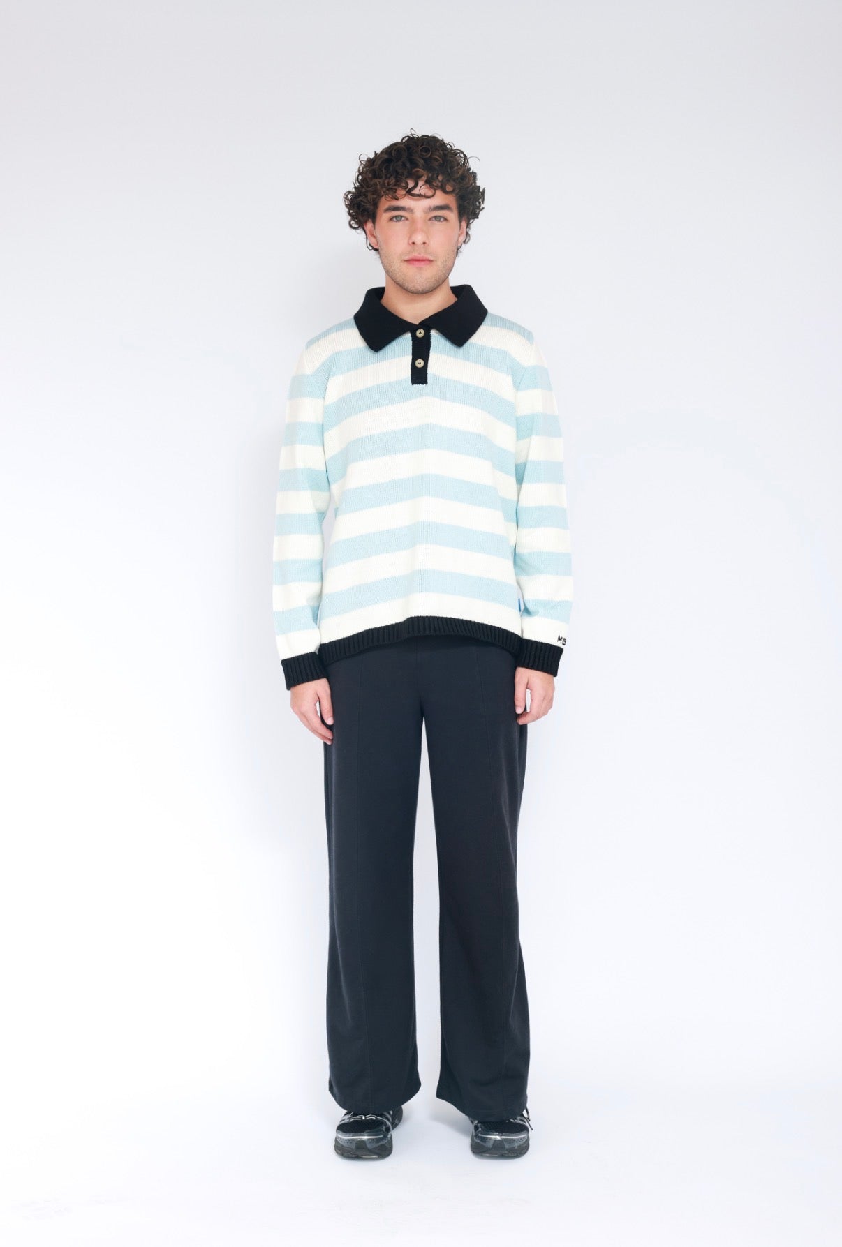 Polo Rayas Combinado Albiceleste Hombre