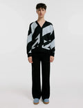 Cardigan Diagonal Hombre foto de frente