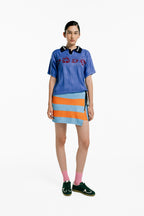 Camiseta asteriscos azul Mujer