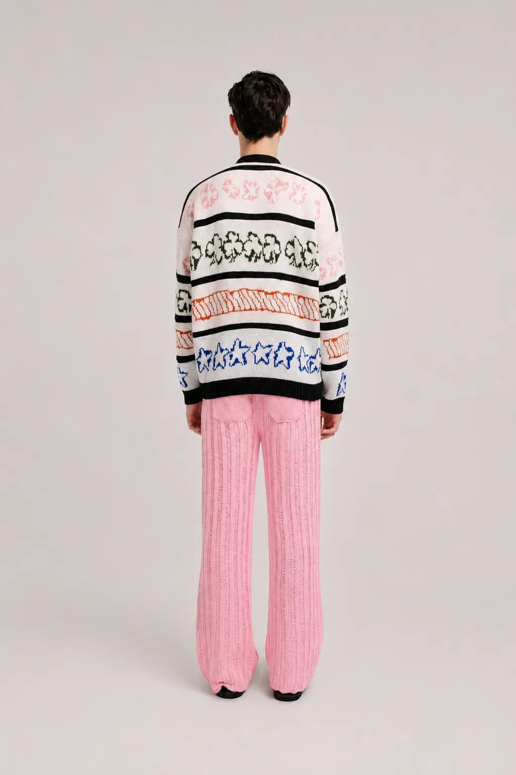 Pantalón Soga Hombre Rosa foto de espalda