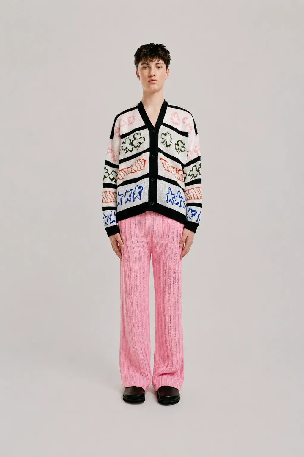 Pantalón Soga Hombre Rosa foto de frente