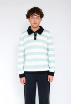 Polo Rayas Combinado Albiceleste Hombre foto de frente