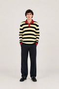 Polo Rayas tricolor Hombre foto de frente