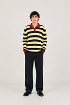 Polo Rayas tricolor Hombre foto de frente