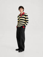 Polo Rayas tricolor Hombre foto de lado
