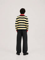 Polo Rayas tricolor Hombre foto de espalda