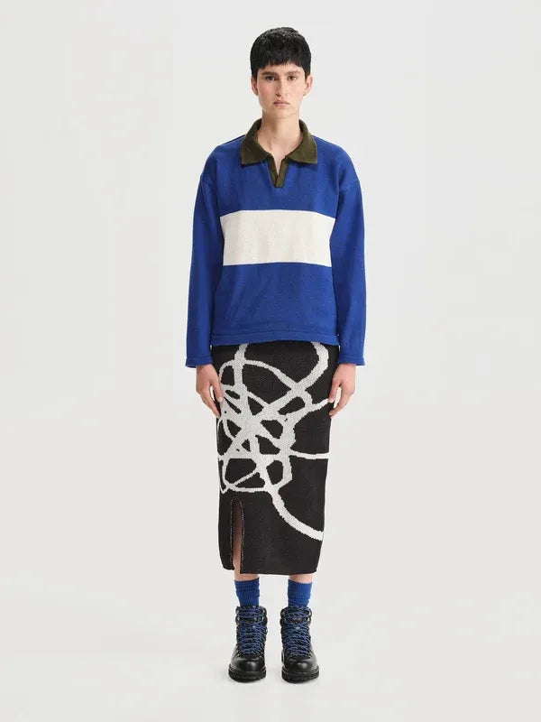 Polo Rugby Azul Mujer de frente