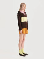 Polo Rugby Café short naranja