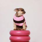 Sweater Rayas Rosado y Café Pets