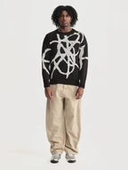 Sweater Nudo Hombre foto de cuerpo entero