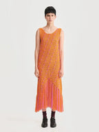 Vestido Vacaciones Naranja foto de frente