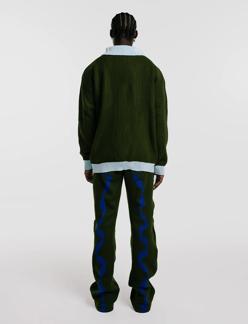 Cardigan Polo Rib Hombre