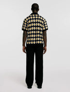 Guayabera Flores Crochet Hombre
