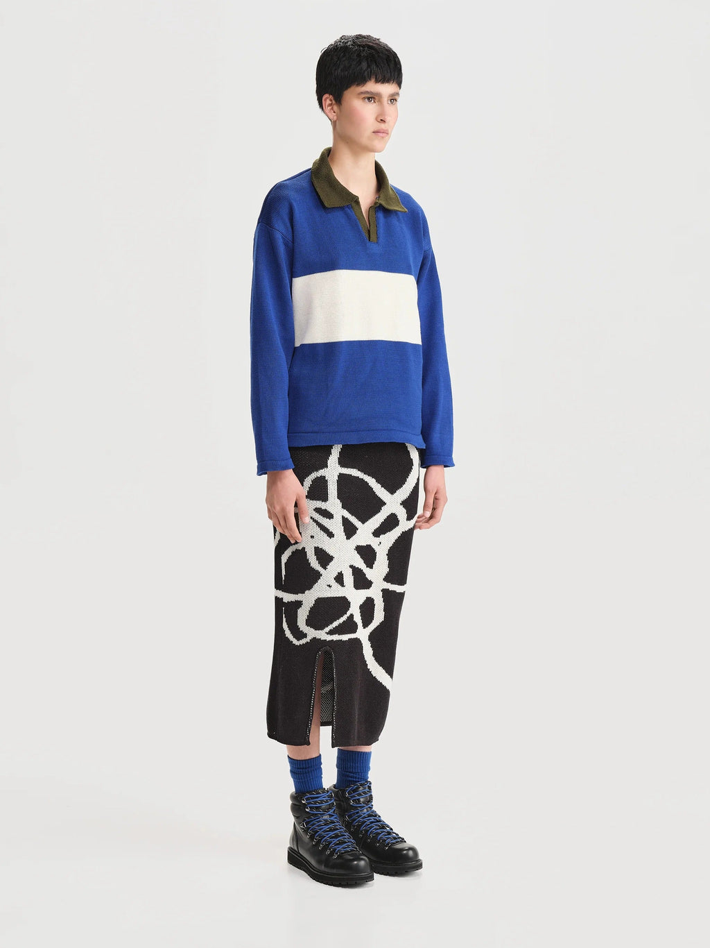 Polo Rugby Azul Mujer