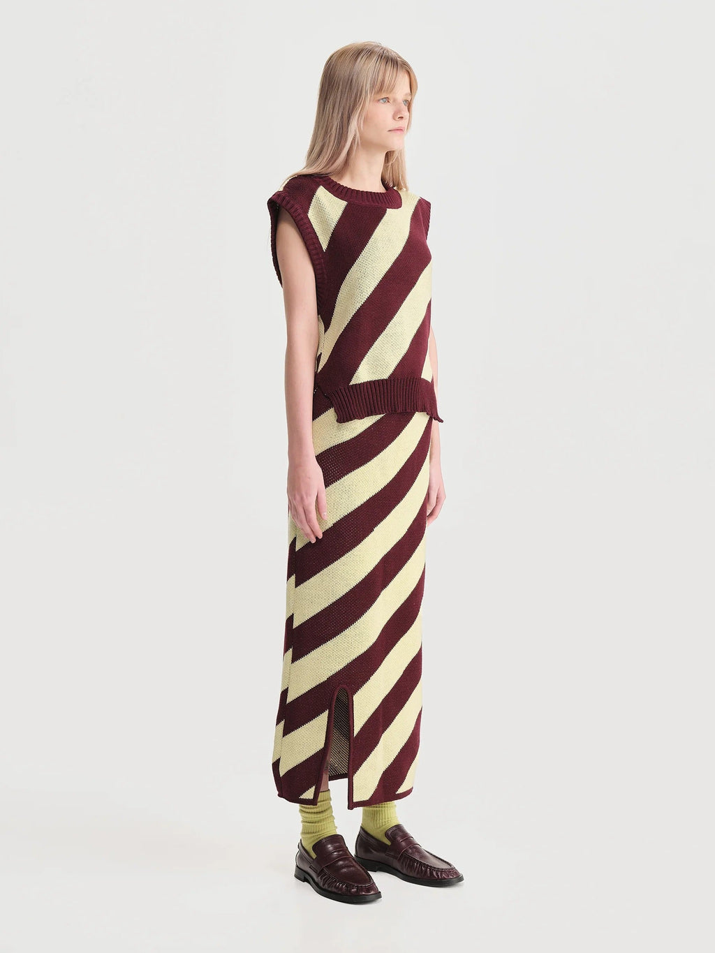 Chaleco Diagonales Mujer