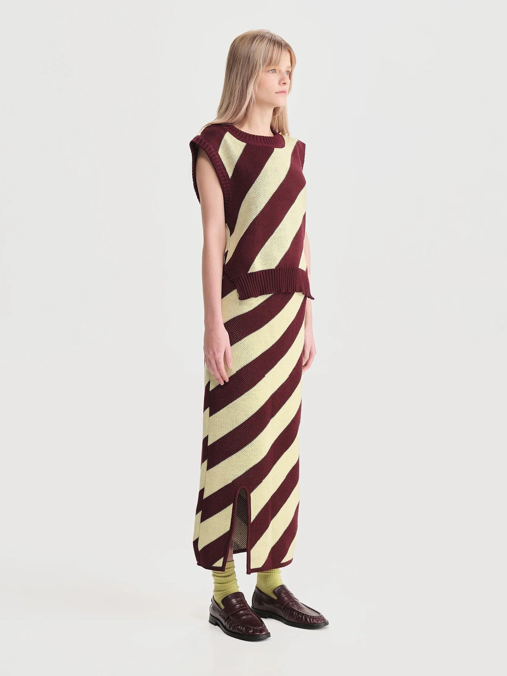 Chaleco Diagonales Mujer