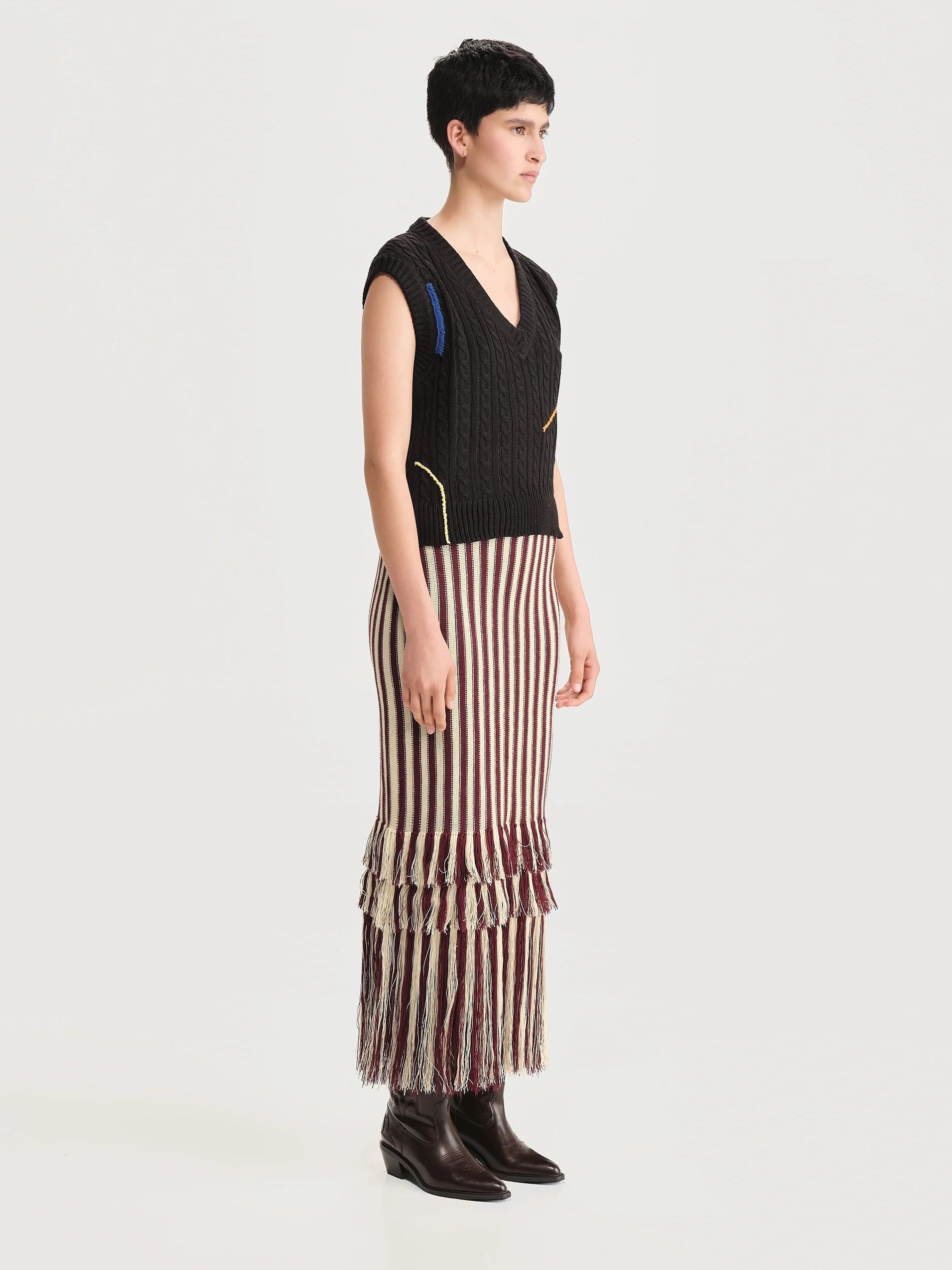 Chaleco Scratch Negro Mujer