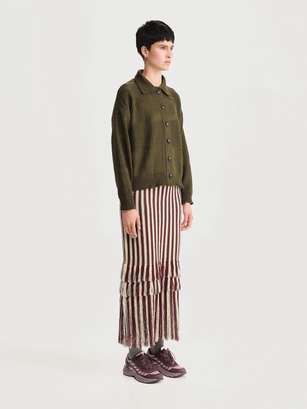 Cardigan Polo Picnic Verde Mujer