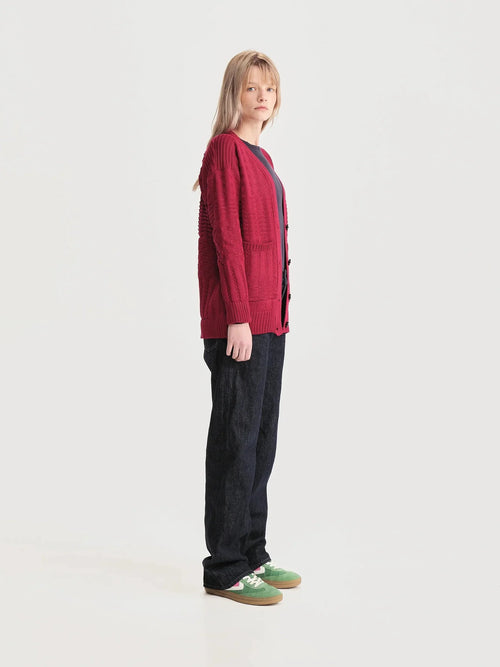 Cardigan Archivo Rojo