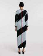 Vestido Largo Diagonal