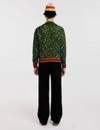 Saco V Pixel Verde Hombre