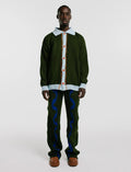 Cardigan Polo Rib Hombre