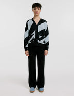 Cardigan Diagonal Hombre