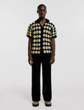 Guayabera Flores Crochet Hombre