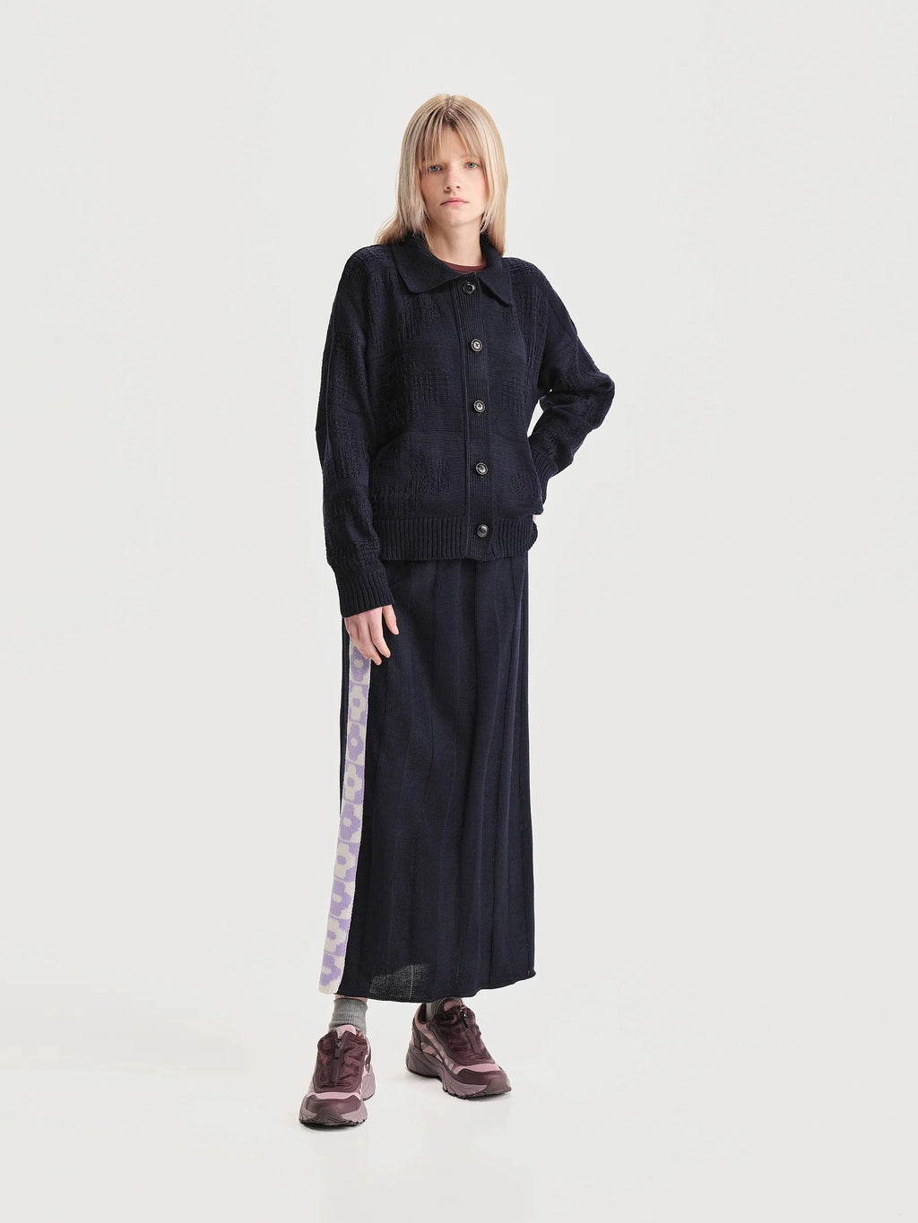 Cardigan Polo Picnic Azul Mujer
