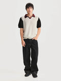 Camiseta Polo Boliche Blanco Hombre