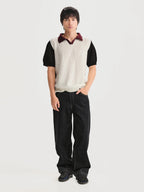 Camiseta Polo Boliche Blanco Hombre