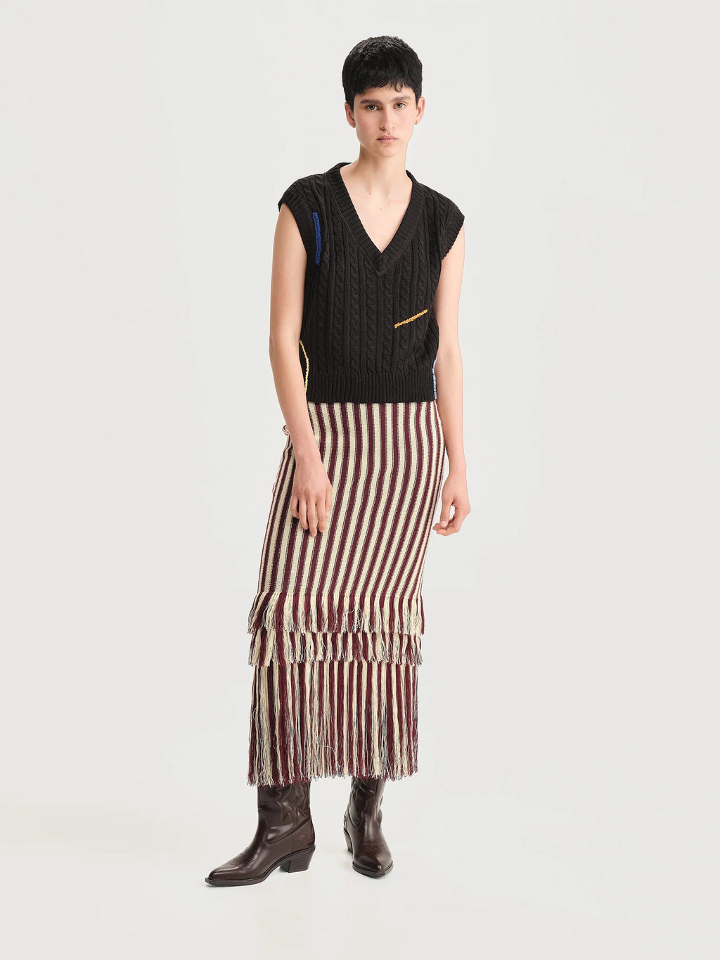 Chaleco Scratch Negro Mujer