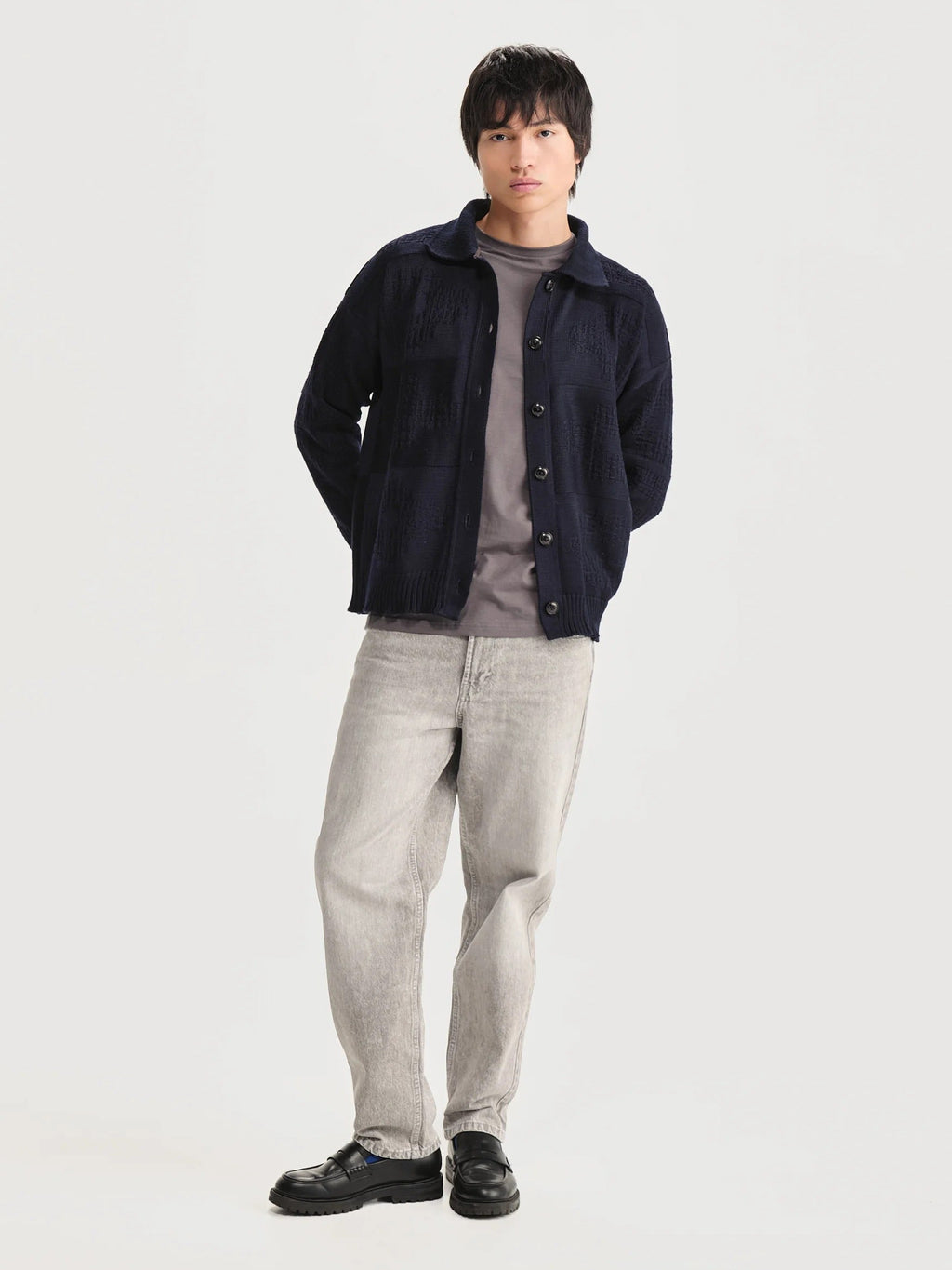 Cardigan Polo Picnic Azul Hombre