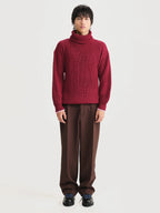Saco Cuello Tortuga Inglés Rojo/rosado Hombre