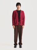 Cardigan Archivo Rojo Hombre