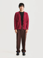Cardigan Archivo Rojo Hombre