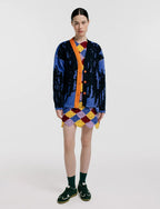 Cardigan fragmentado rayón mujer