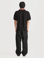 Camiseta Polo Boliche Blanco Hombre