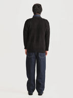 Cardigan Archivo Negro Hombre