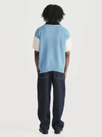Camiseta Polo Boliche Azul Hombre