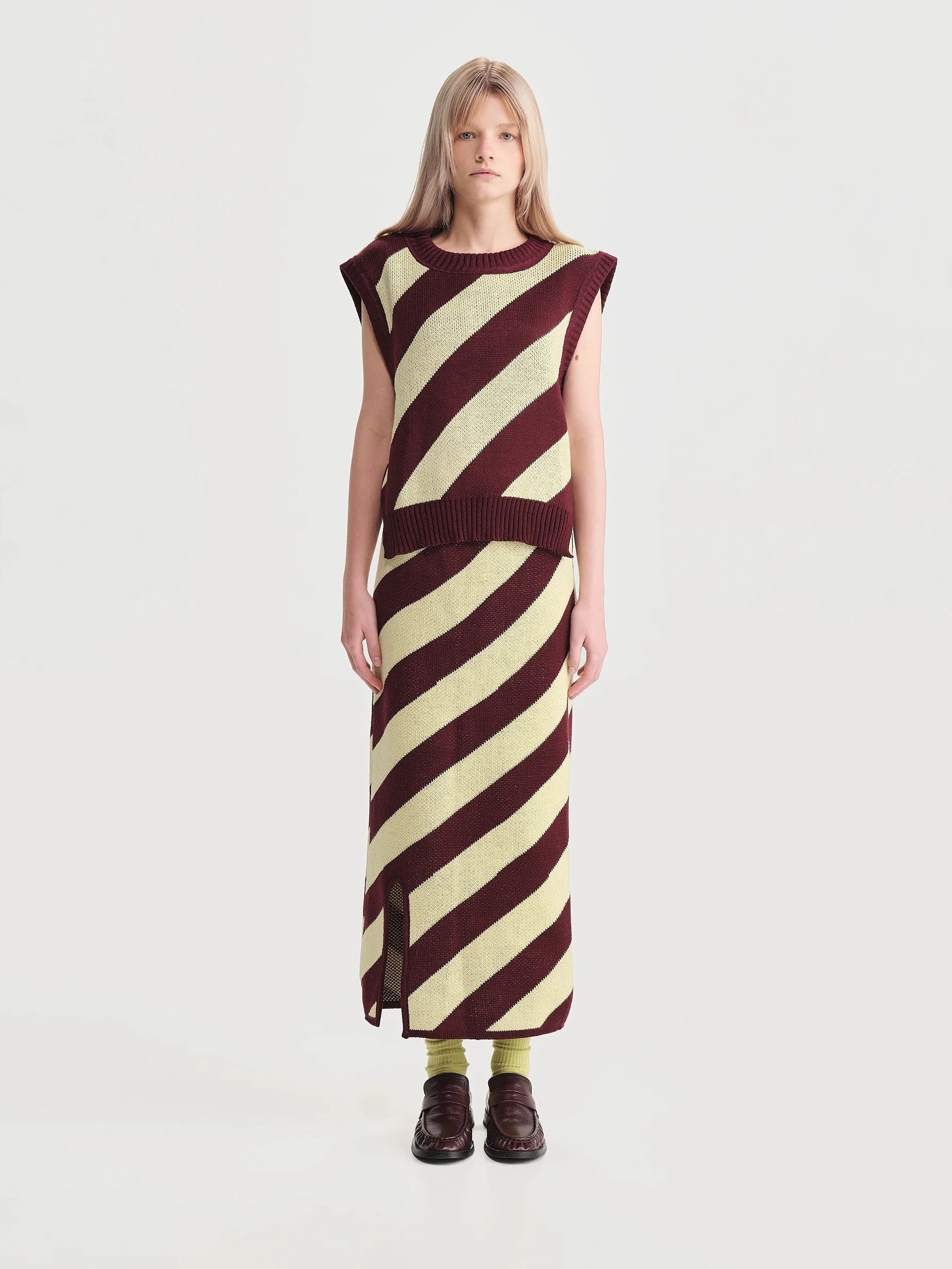 Chaleco Diagonales Mujer