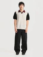 Camiseta Polo Boliche Blanco Hombre