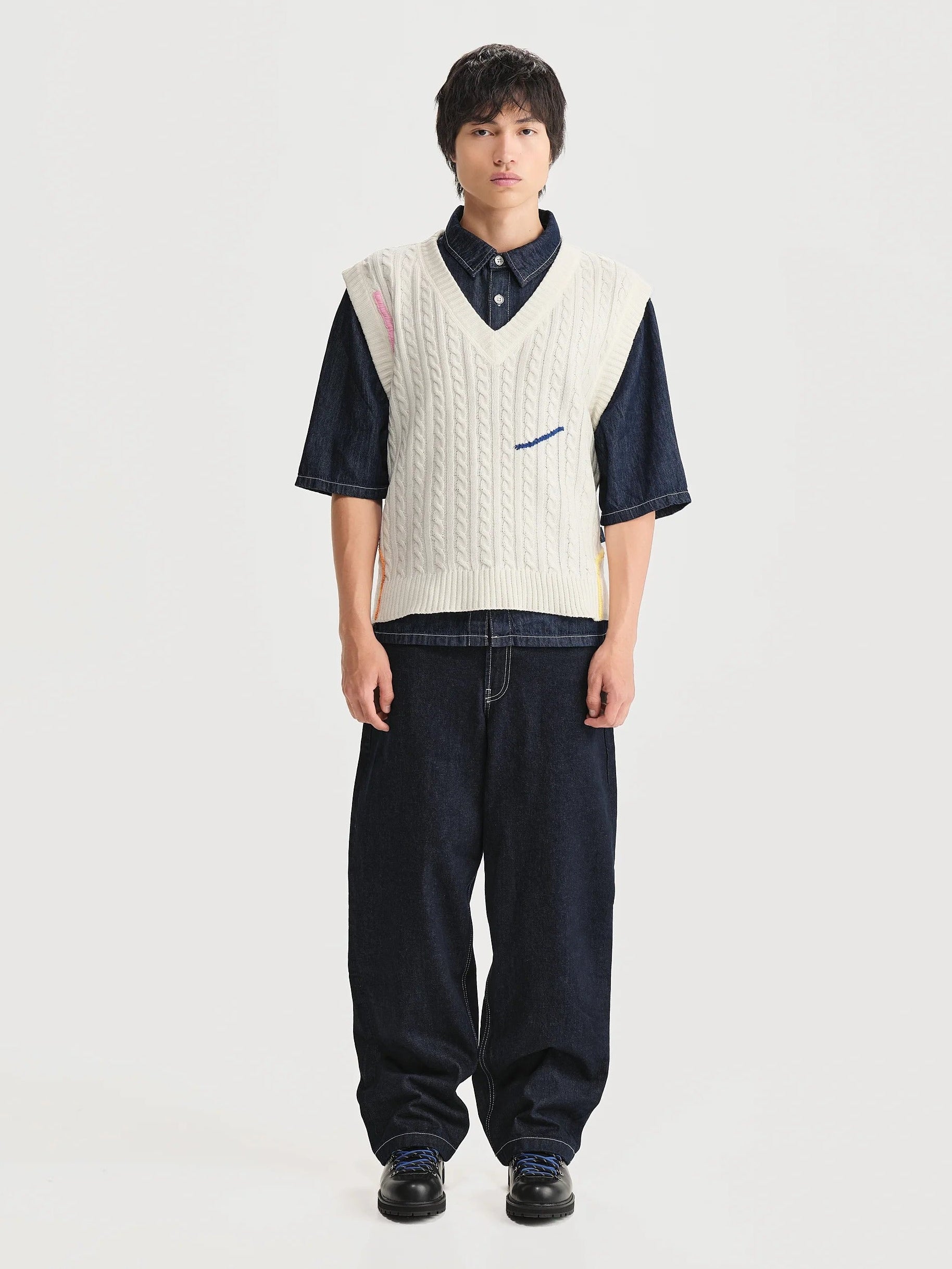 Chaleco Scratch Blanco Hombre