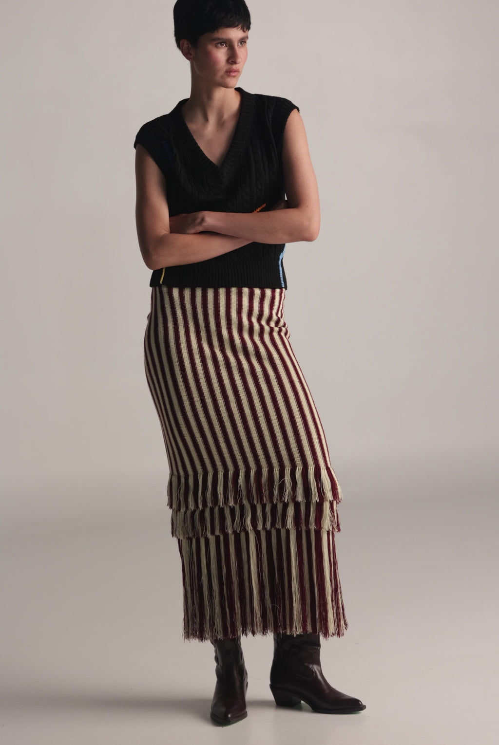 Chaleco Scratch Negro Mujer