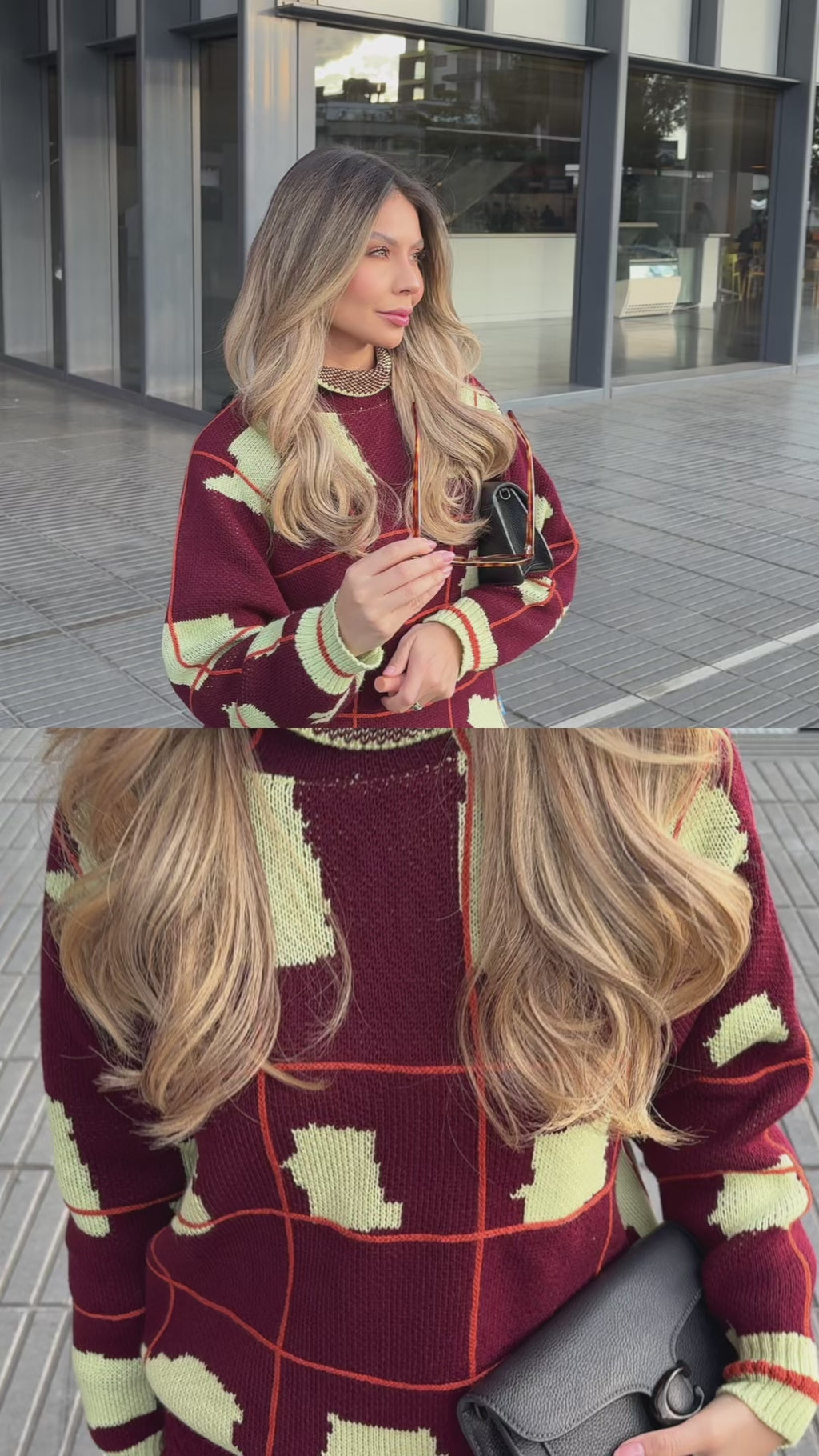 Saco tartan Lila